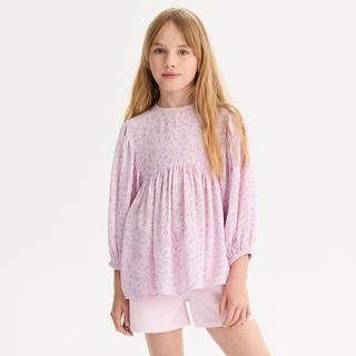 La Redoute Collections  Bedruckte Bluse mit kurzen Ärmeln und weitem Schnitt 