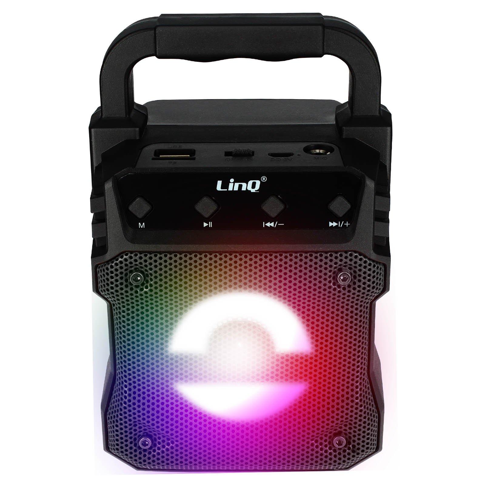 Avizar  Enceinte lumineuse Sans Fil LinQ, Noir 