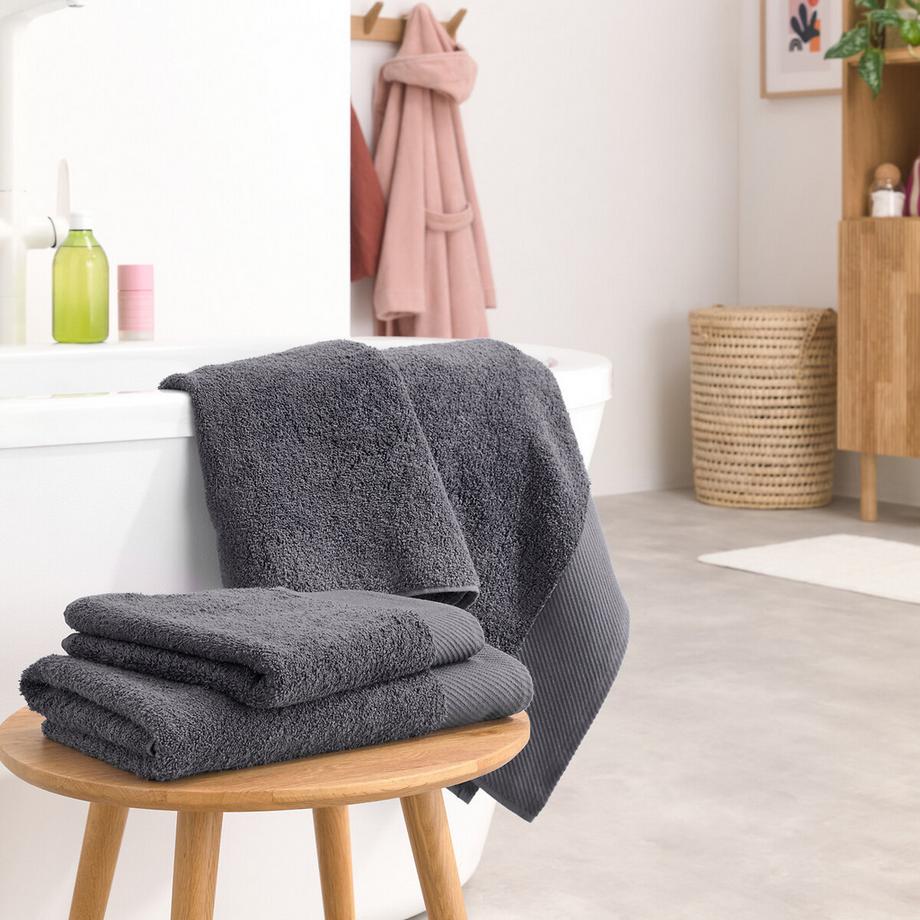 La Redoute Intérieurs Maxi-drap de bain uni 500 g/m²  