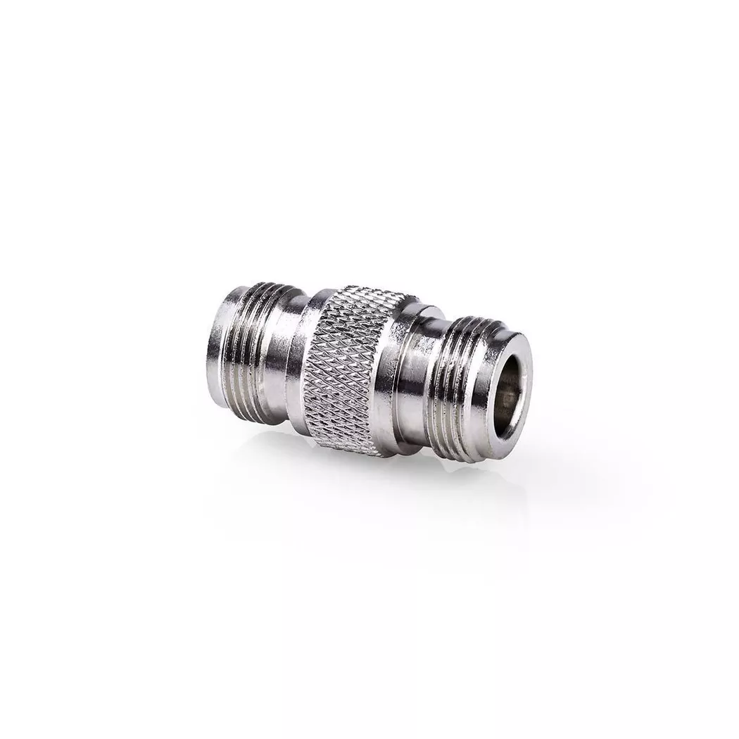 Nedis - Satelliten- & Antennenadapter | N Hona | N Hona | Nickel Platerad | 75 Ohm | Rak | Metall | Silber | 10 St. | Umschlag, One Size