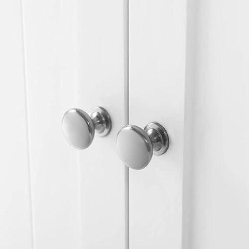 Pricenet Elegante mobiletto da bagno bianco con ripiani regolabili  