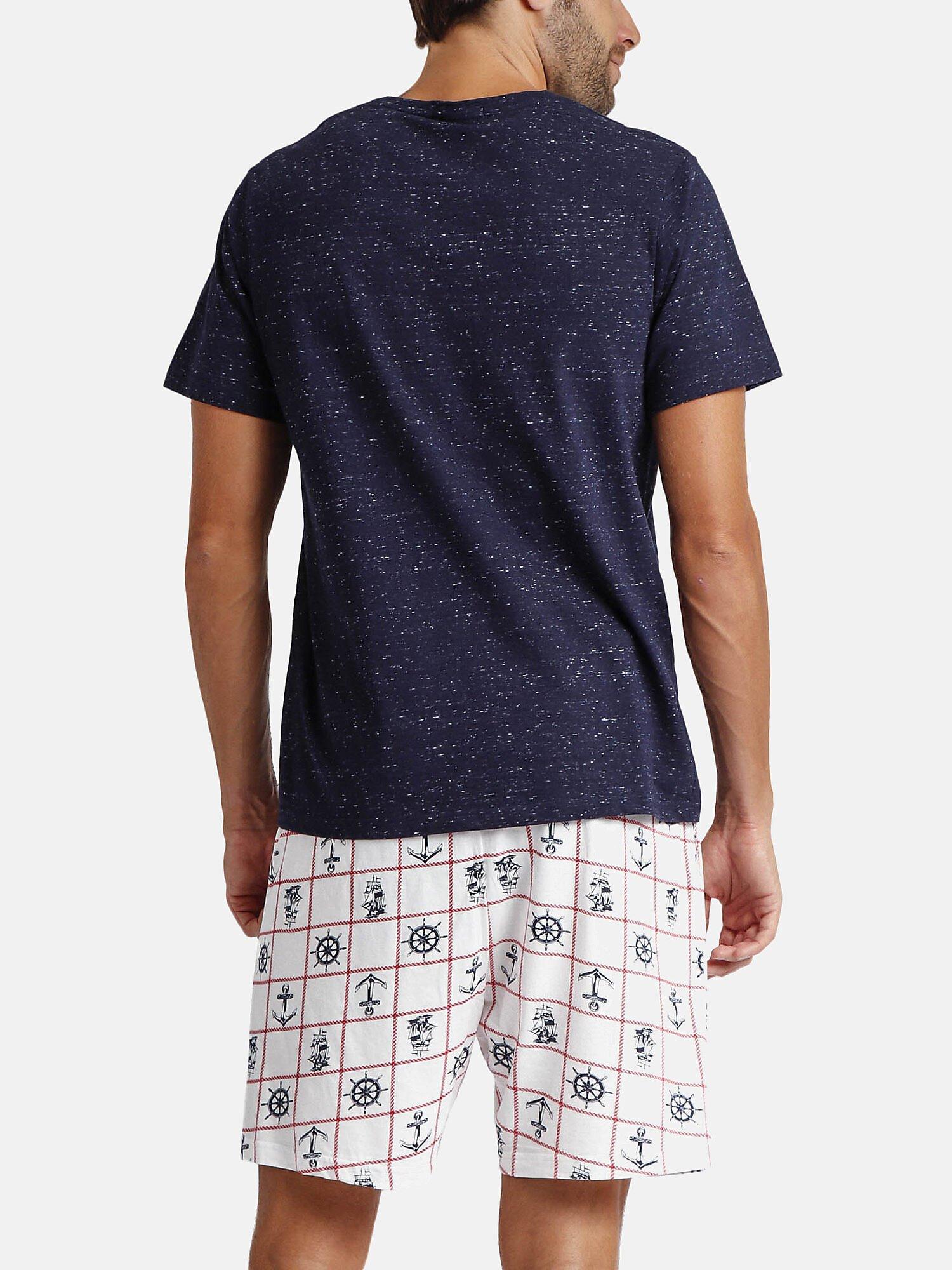 Admas  Pyjama Shorts T-Shirt Sailor 