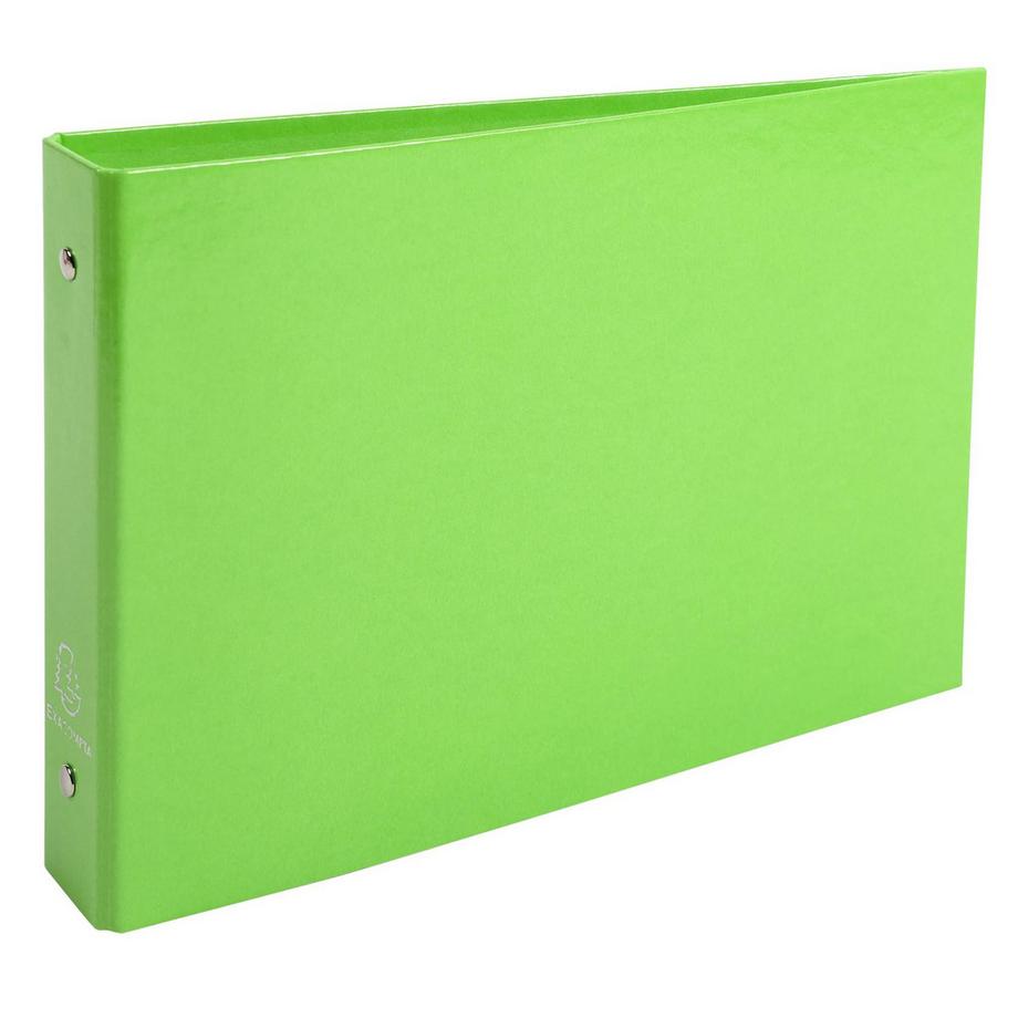 Exacompta Raccoglitore foderato in cartoncino lucido IDERAMAÂ - 2 anelli tondi 25 mm passo 80mm - Dorso 40mm - F.to esterno 16,5x24cm per archiviare 12 ,5x20cm e 14,8x21cm - x 10  