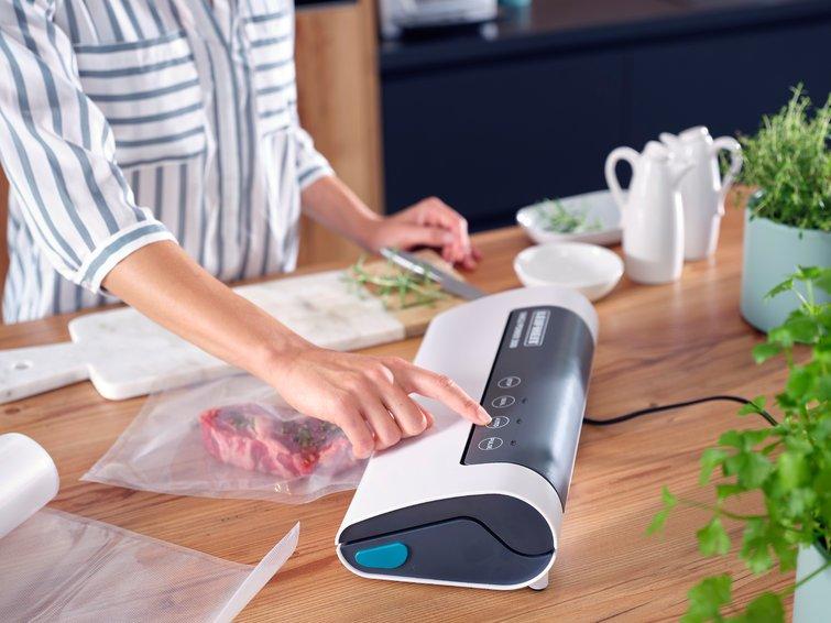 LEIFHEIT Leifheit Vacu Power 300 appareil à emballage sous vide 750 mbar Noir, Turquoise, Blanc  