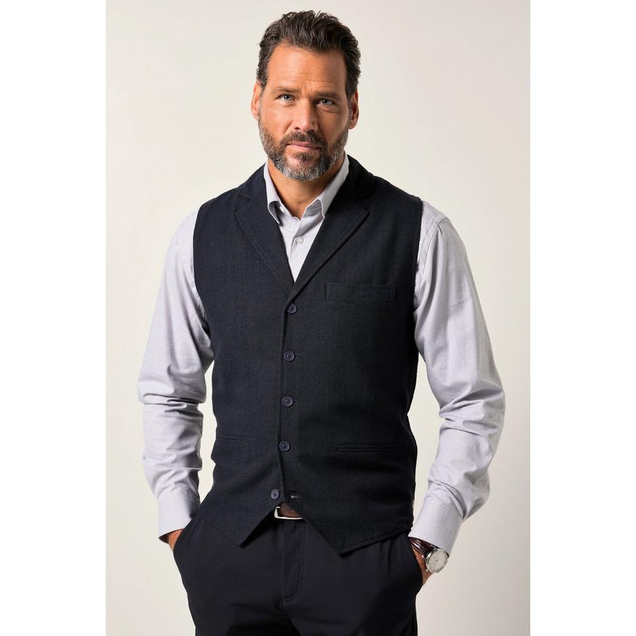 JP1880 Gilet en tweed FLEXNAMIC dos en maille  