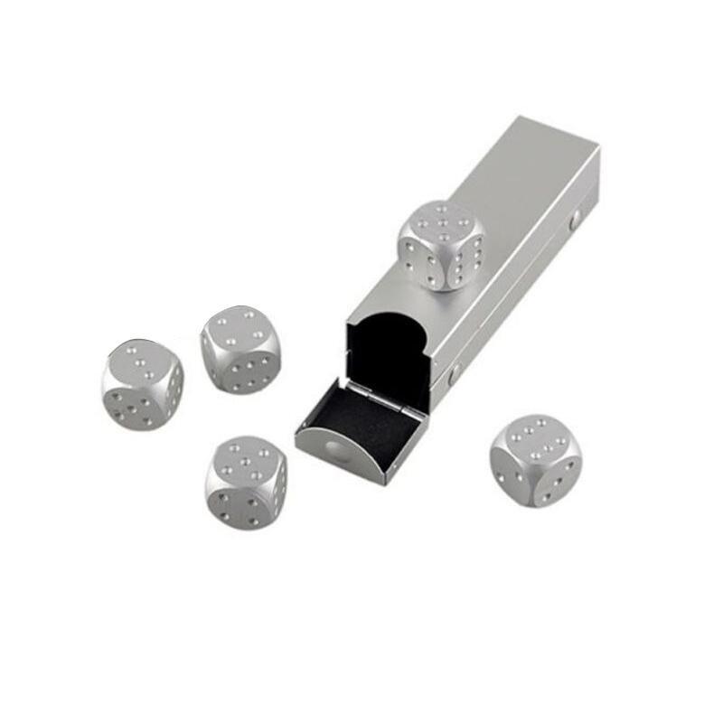 Northio  Pierres à whisky en forme de dés - argent - 5 pcs 