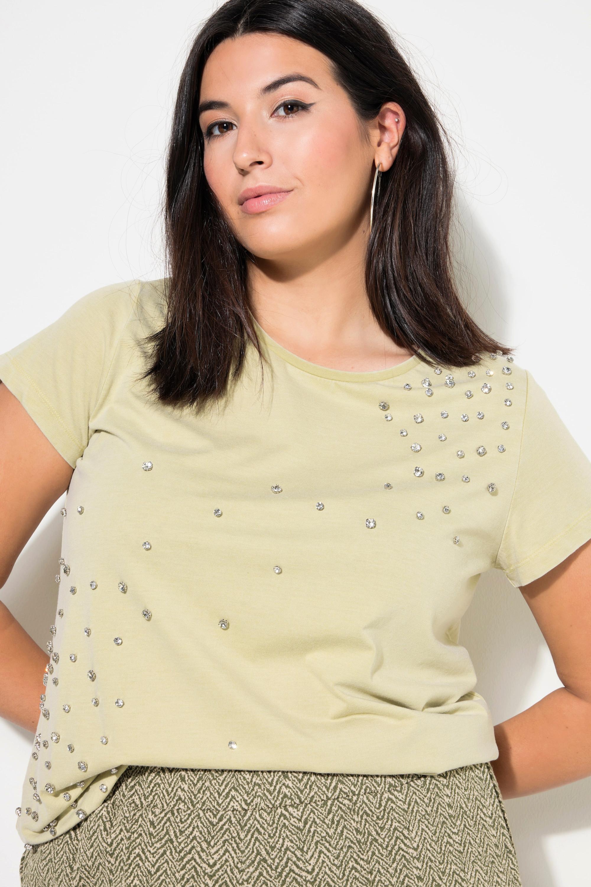 Studio Untold  T-shirt coupe Classic Shape, style vintage, strass 