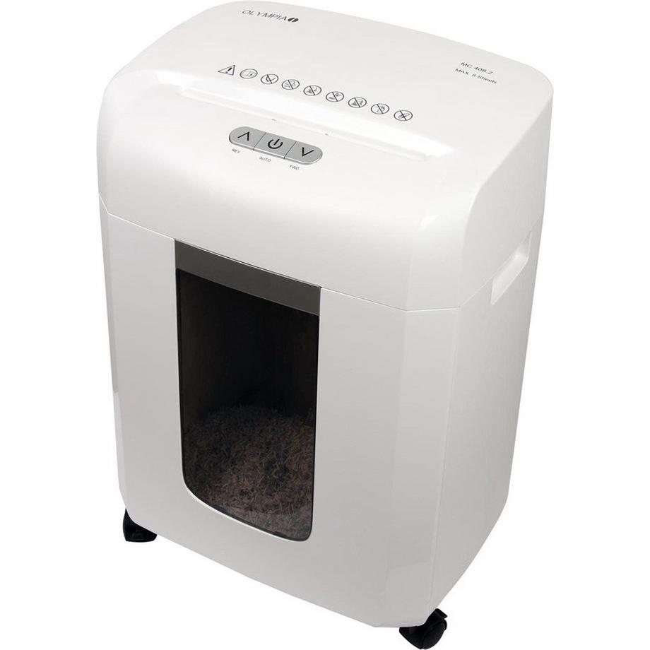 Olympia MC 408.2 Aktenvernichter 8 Blatt Partikelschnitt 2 x 15 mm P-5 16 l  