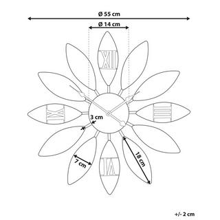 Beliani Orologio da parete en Ferro Retrò BEINWIL  