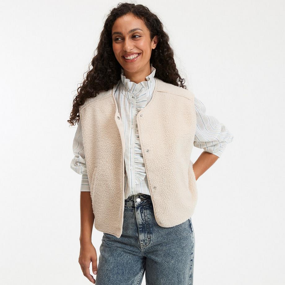 Gilet oversize en sherpa