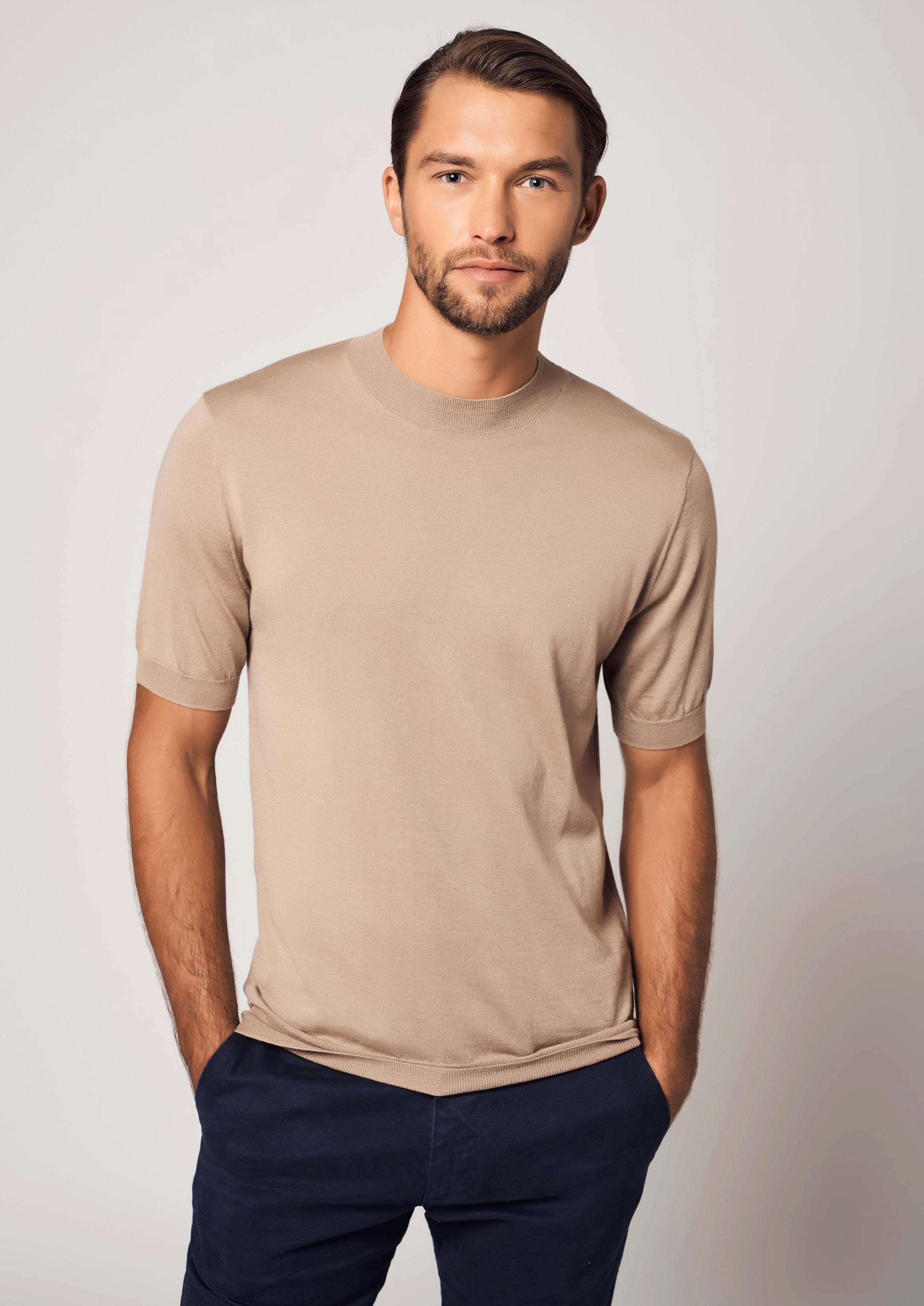 Bellemere New York  T-shirt essenziale in cashmere e seta 