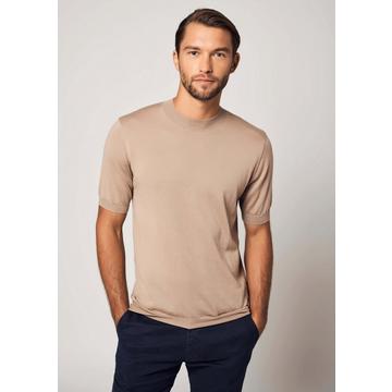 T-shirt essenziale in cashmere e seta