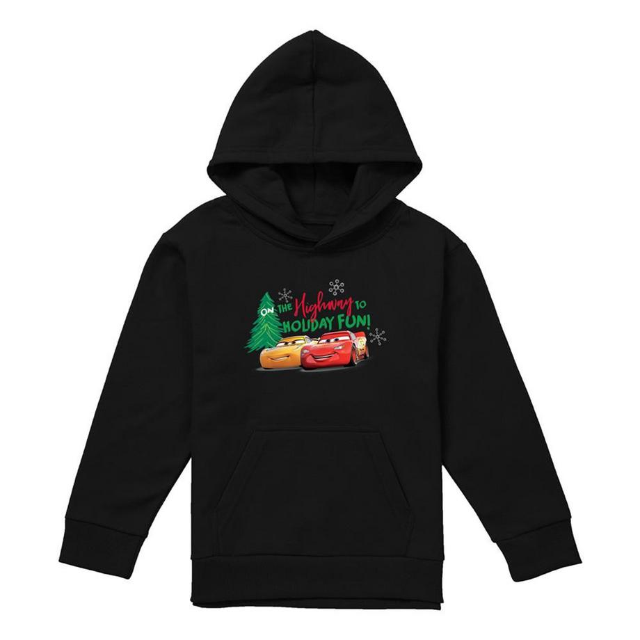 Sweat À Capuche Noël Motif Flash Mcqueen Highway To Holiday Fun