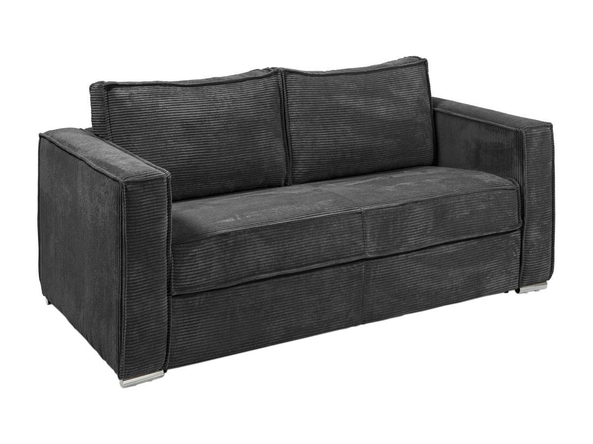 Vente-unique Schlafsofa mit Matratze 3Sitzer Cord LORETO  