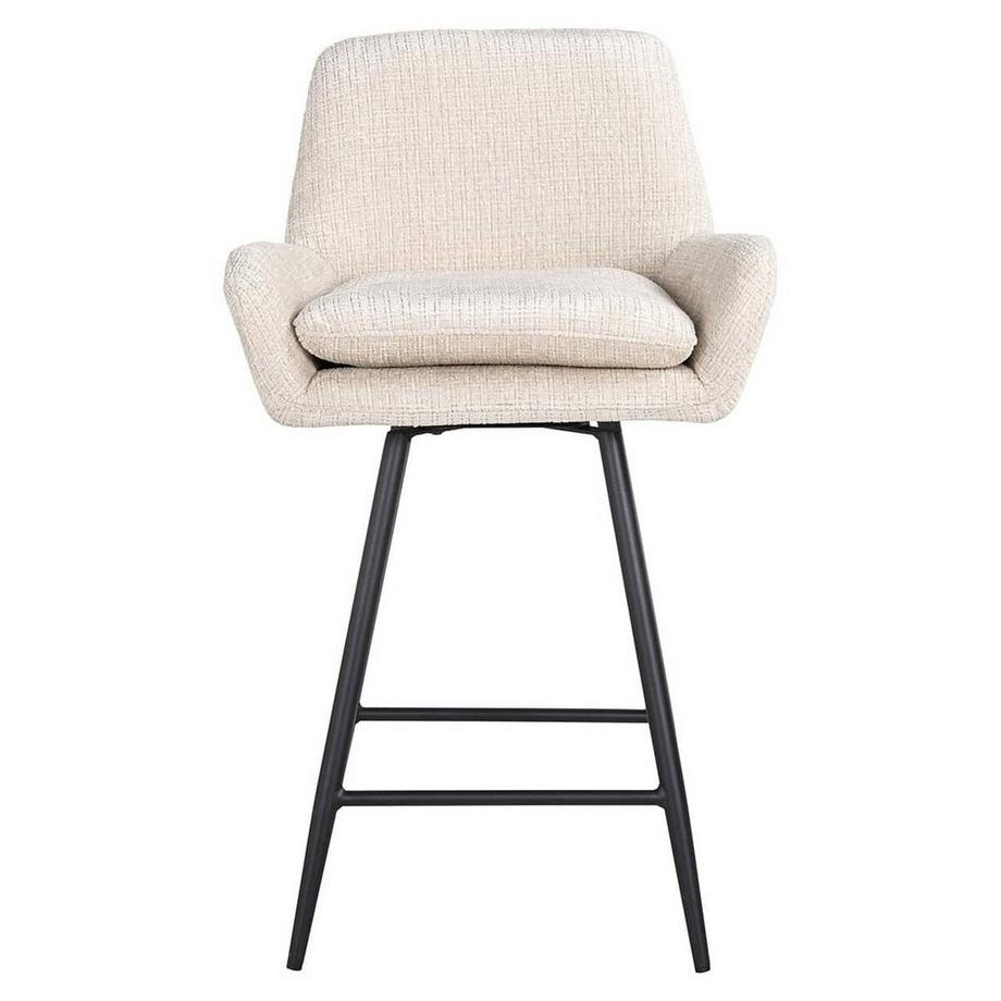 mutoni Tabouret de bar Linsey beige chenille  