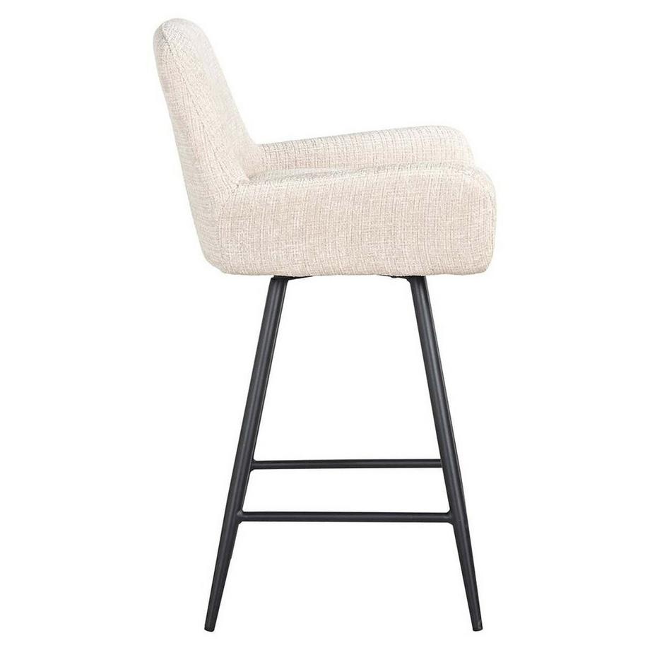 mutoni Tabouret de bar Linsey beige chenille  