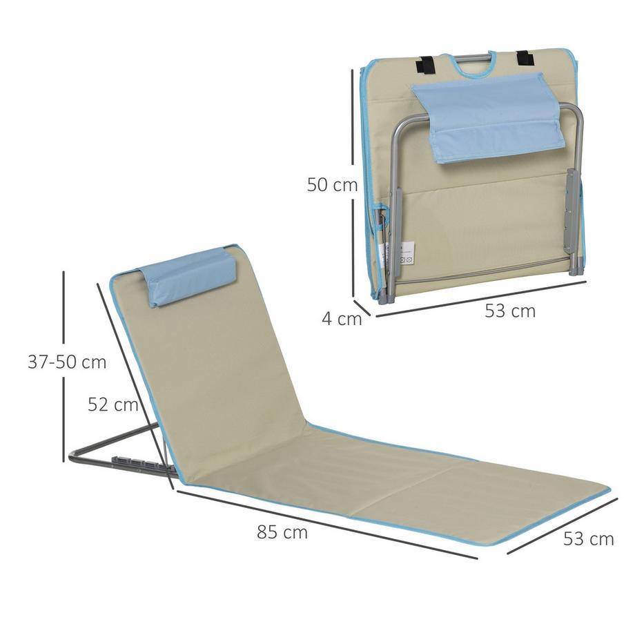 Outsunny chaise longue de plage  