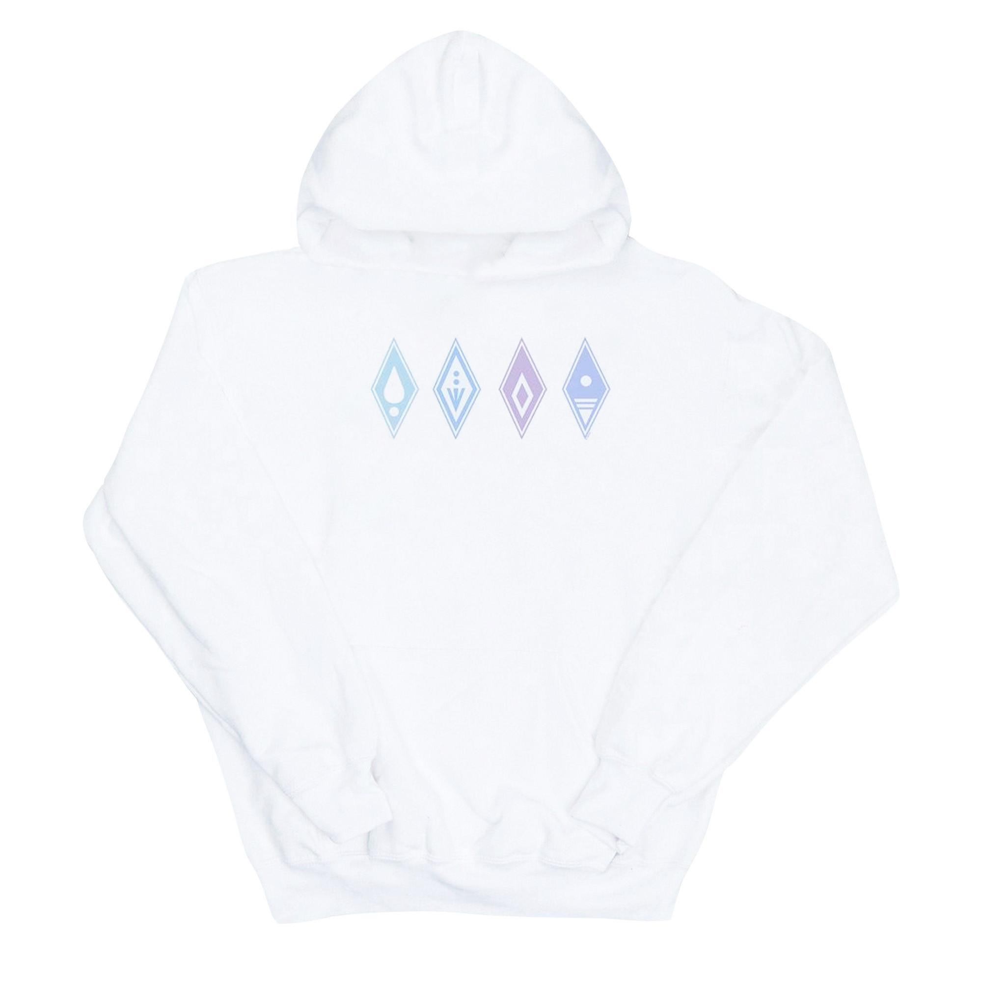 Image of Frozen 2 Elements Symbols Kapuzenpullover Jungen Weiss 128