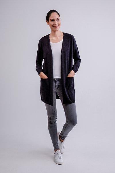 CASH-MERE.CH Kaschmir Long Cardigan  