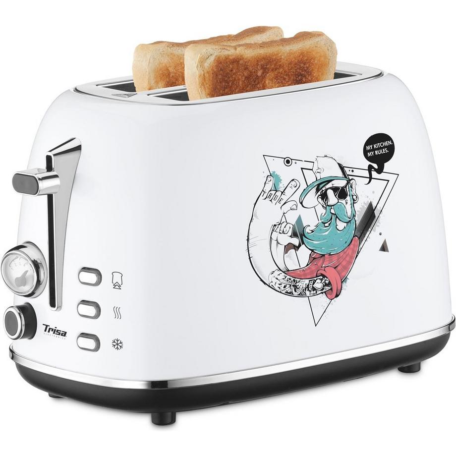 Trisa Toaster Street Art Weiss  
