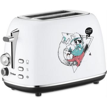 Toaster Street Art Weiss