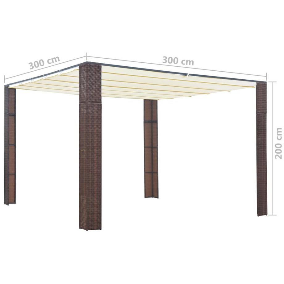 VidaXL Pavillon poly-rattan  