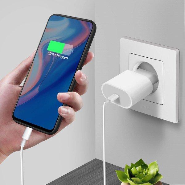 Avizar  Chargeur Mural USB Type C Blanc 