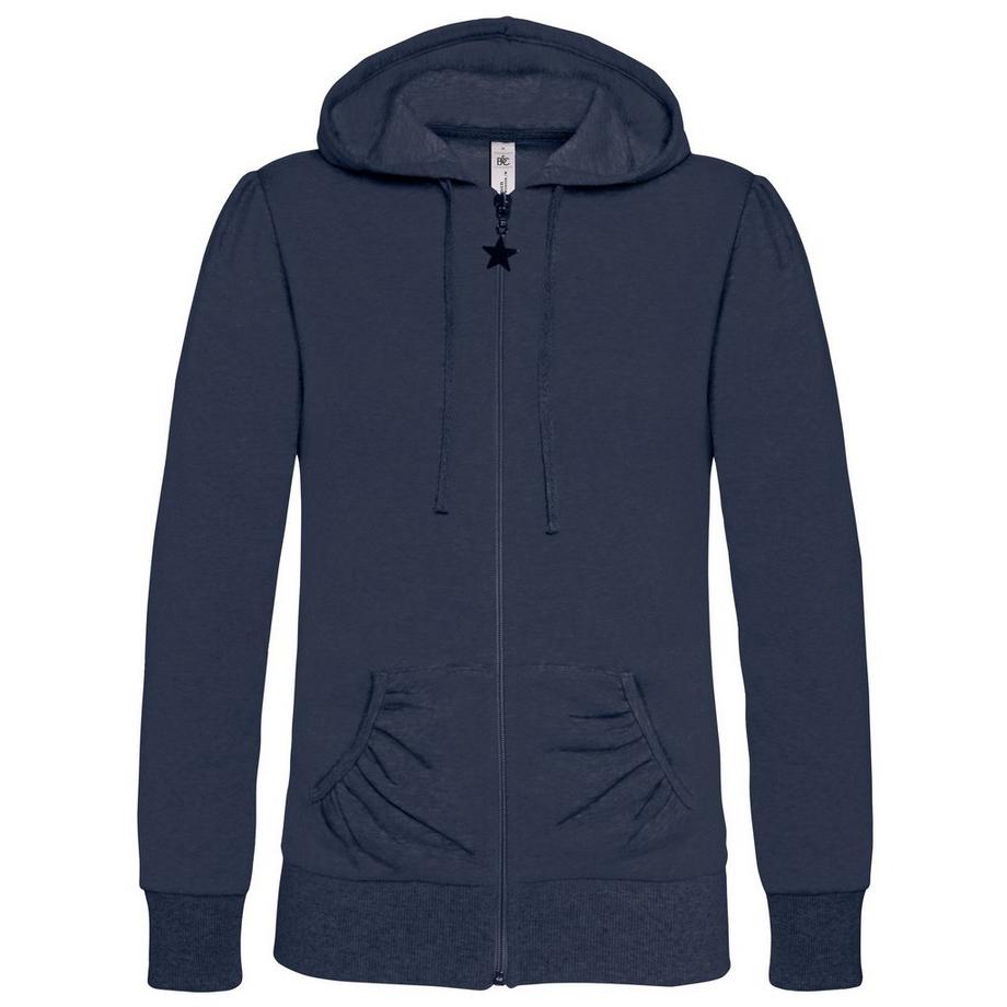 B&C Kapuzenjacke mit Reißverschluss