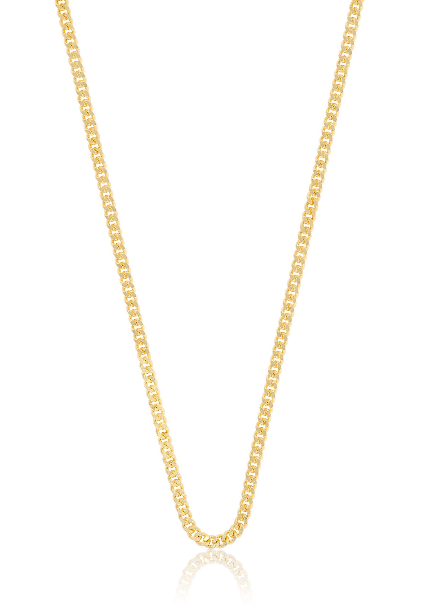 MUAU Schmuck  Collier Panzer Gelbgold 750, 2.1mm, 42cm 