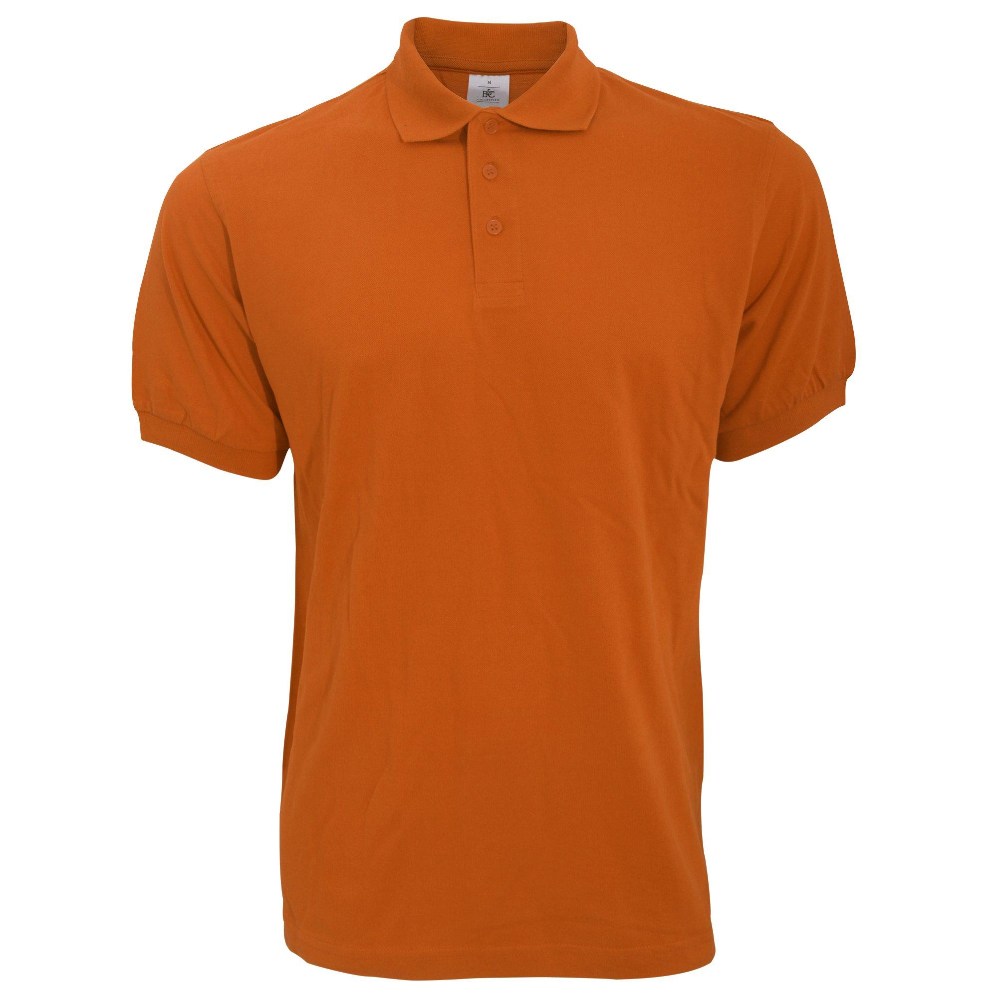 Image of B&c Poloshirt Safran Kurzarm Herren Orange S