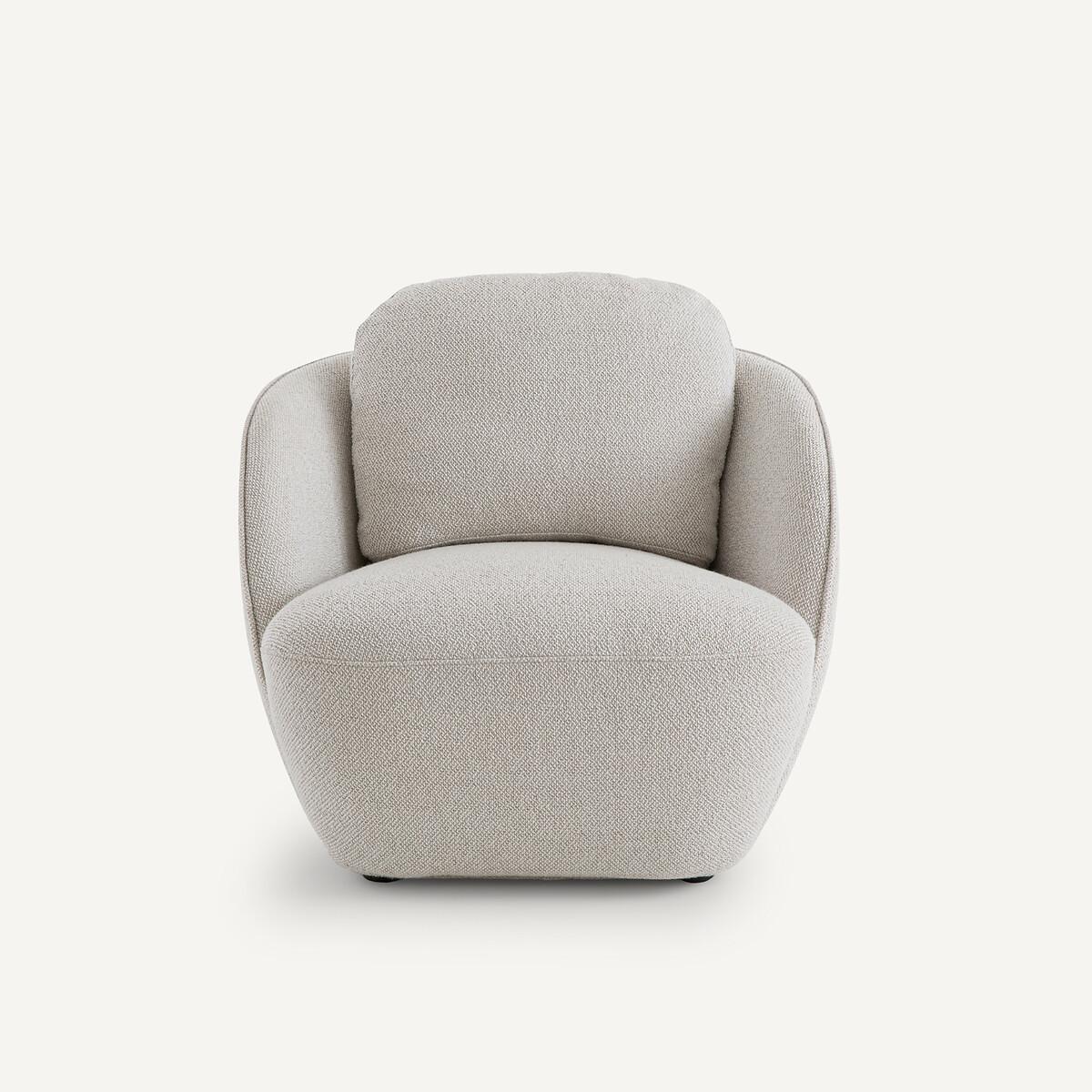 AM.PM Fauteuil boule tissu chiné  