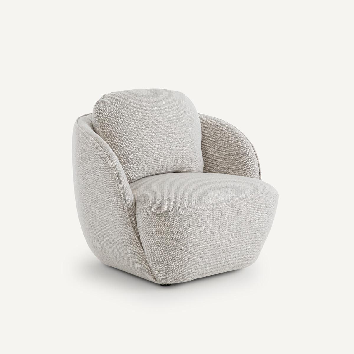 AM.PM Fauteuil boule tissu chiné  