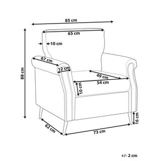 Beliani Sessel aus Polyester Retro VIETAS  