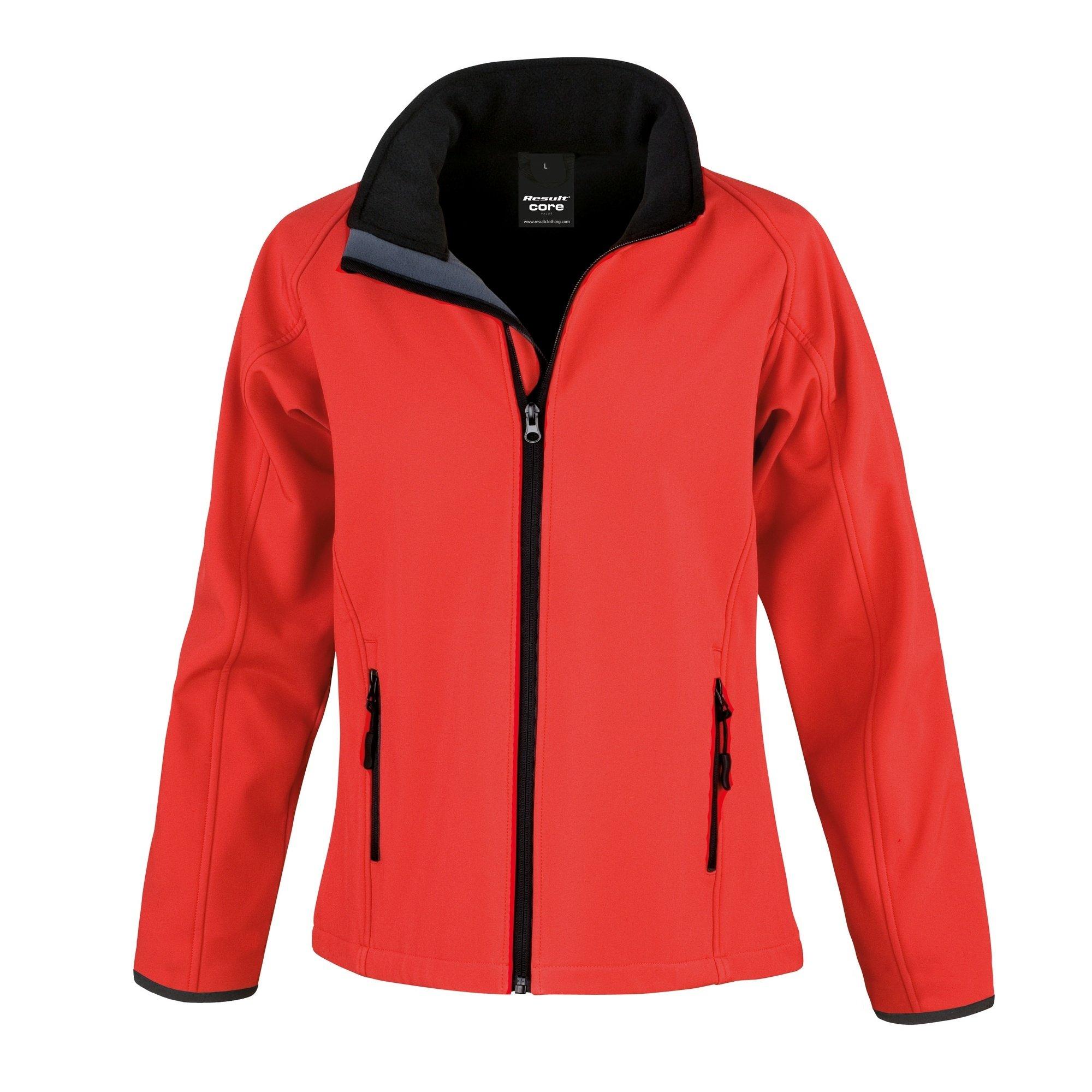 Image of Core Softshelljacke, Bedruckbar Damen Rot Bunt XS
