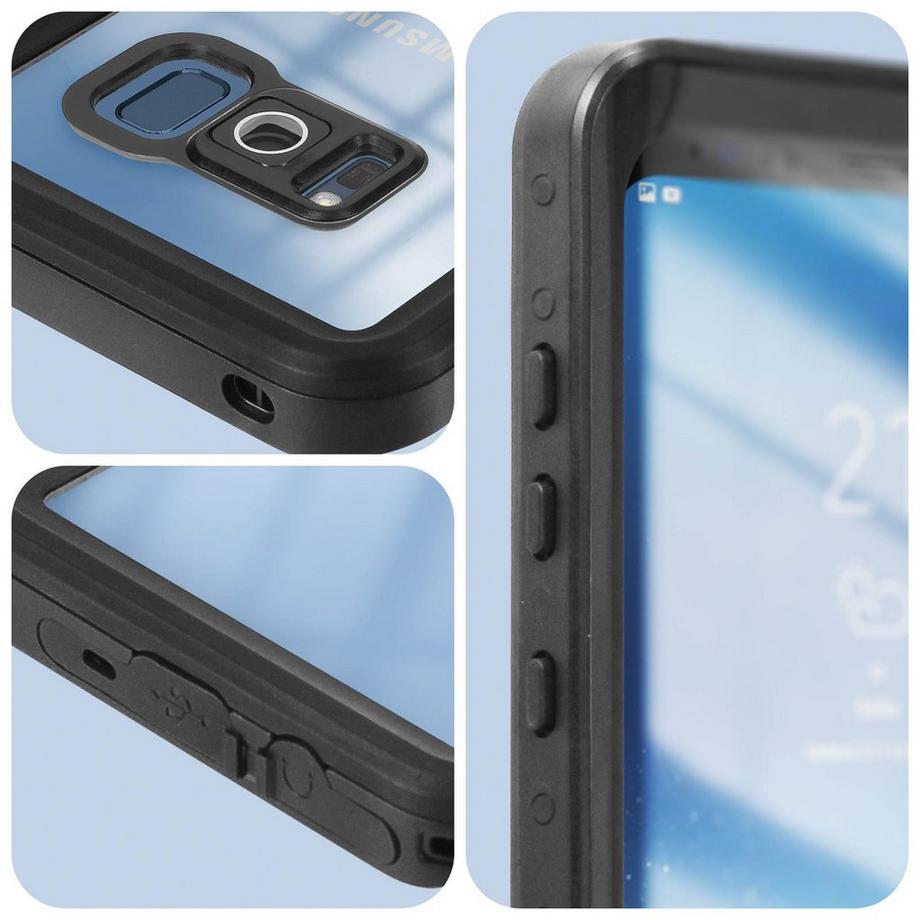 Avizar  Wasserdichte Hülle für Galaxy S8 Schwarz 