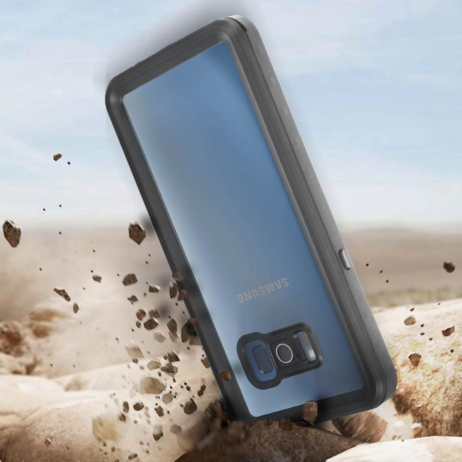 Avizar  Wasserdichte Hülle für Galaxy S8 Schwarz 