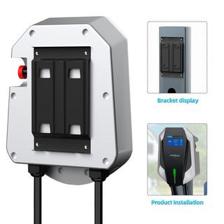 JATRHG  JATRHG Ladestation für Elektrofahrzeuge WallBox Ladestation EV Typ 2 Einphasig 7 kW, 32A, mit 10M-Kabel - Schwarz/Grau 
