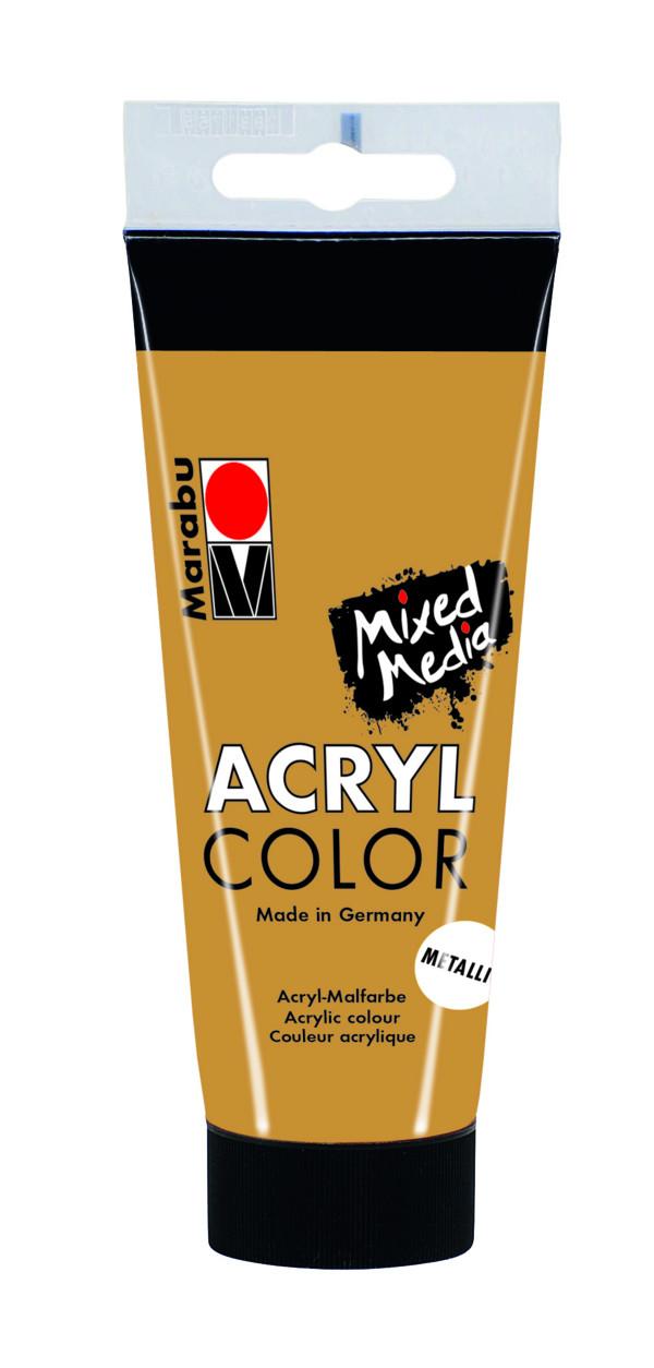 Image of Acryl Color 084 100 ml Acrylfarbe Gold Röhre Gold