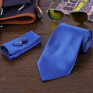 B2X Cravate Mouchoir Boutons de Manchette Set  