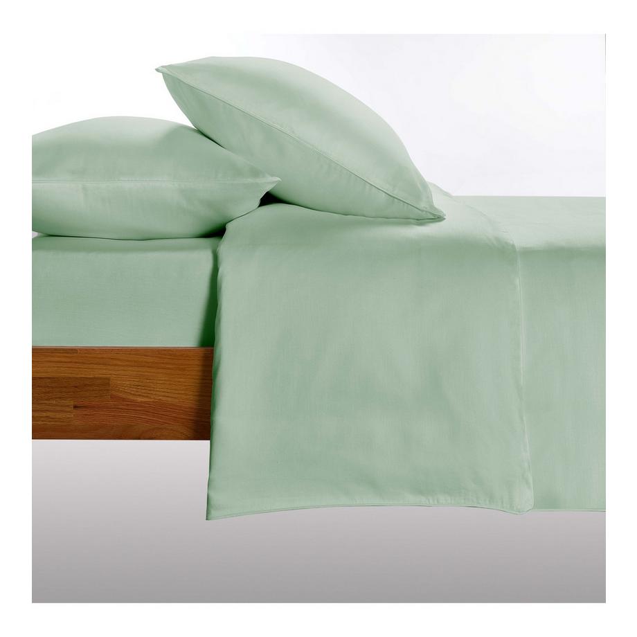 Living Home Ensemble de Linge de Lit Uni Satin 100  