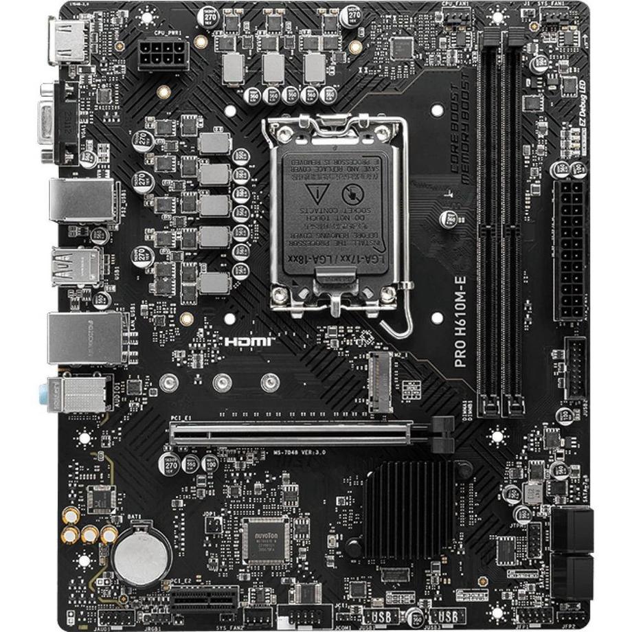 MSI  MSI PRO H610M-E Micro-ATX-Motherboard – Hochleistung und kompakt 