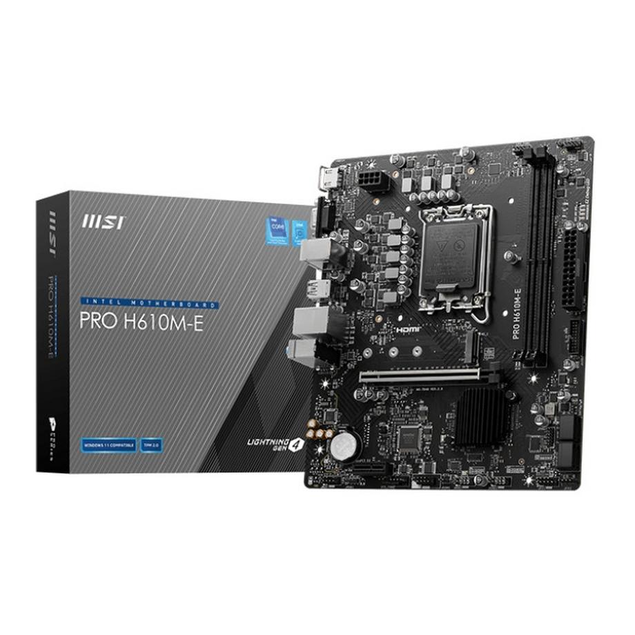 MSI PRO H610M-E Micro-ATX-Motherboard – Hochleistung und kompakt