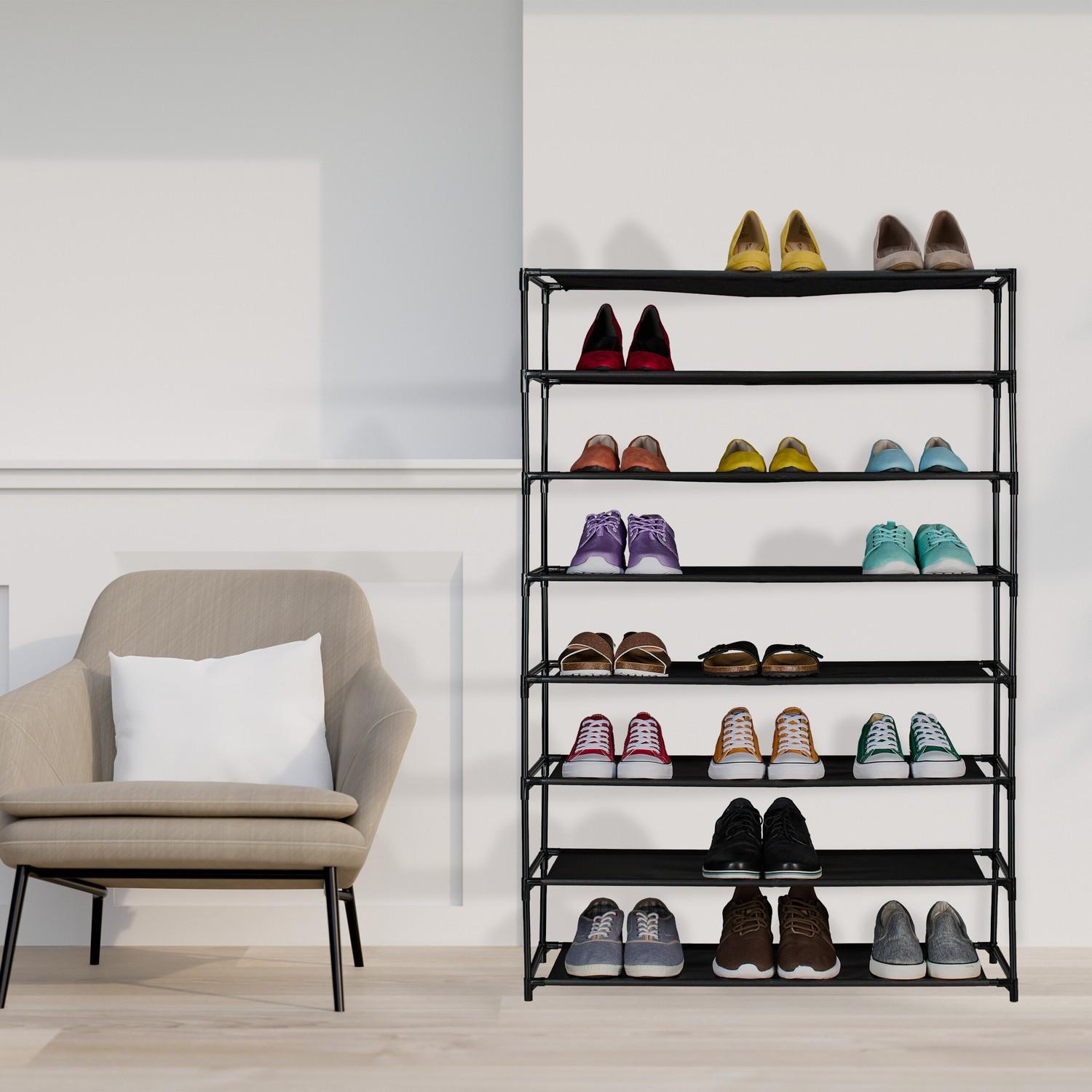 Northix Ripiano per scarpe con ripiani in tessuto  