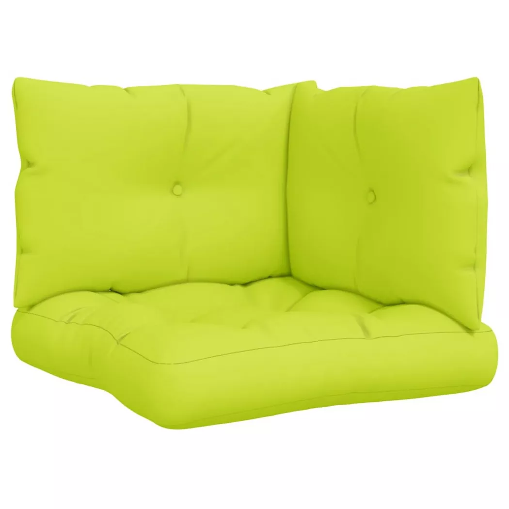 vidaXL Palletkussens 3 st stof heldergroen360867