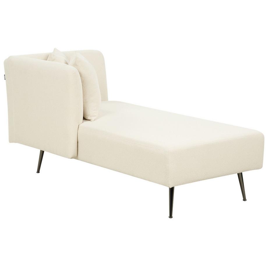 Beliani Rechtsseitige Chaiselounge aus Bouclé Modern RIOM  
