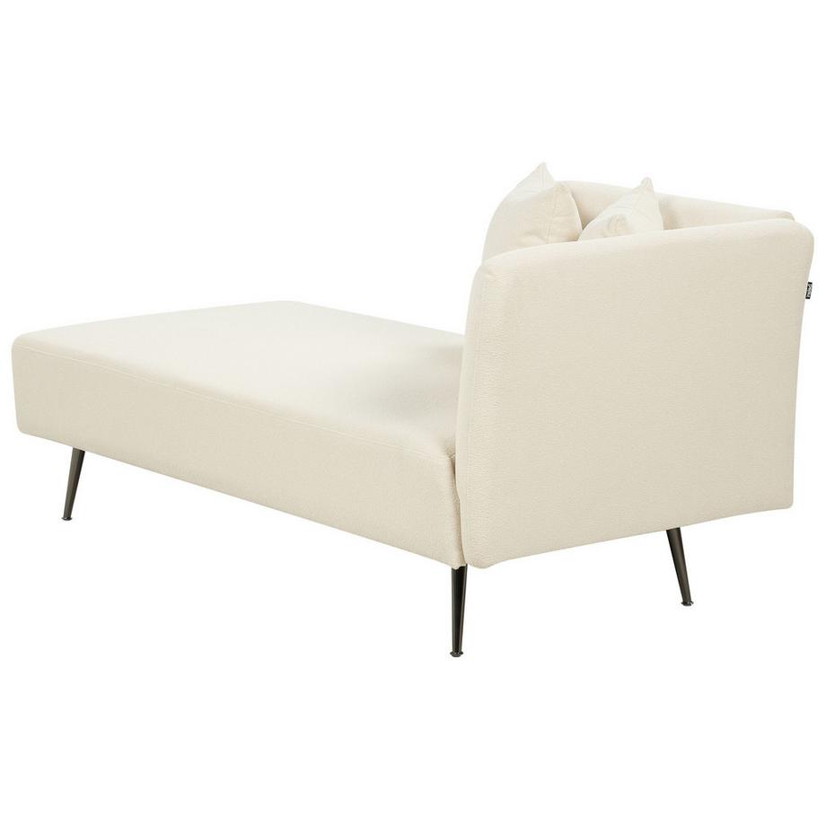 Beliani Rechtsseitige Chaiselounge aus Bouclé Modern RIOM  