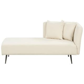 Beliani Chaise longue versione destra en Bouclé Moderno RIOM  