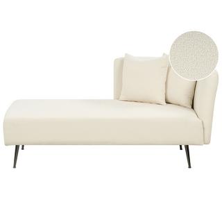 Beliani Chaise longue côté droit en Bouclé Moderne RIOM  