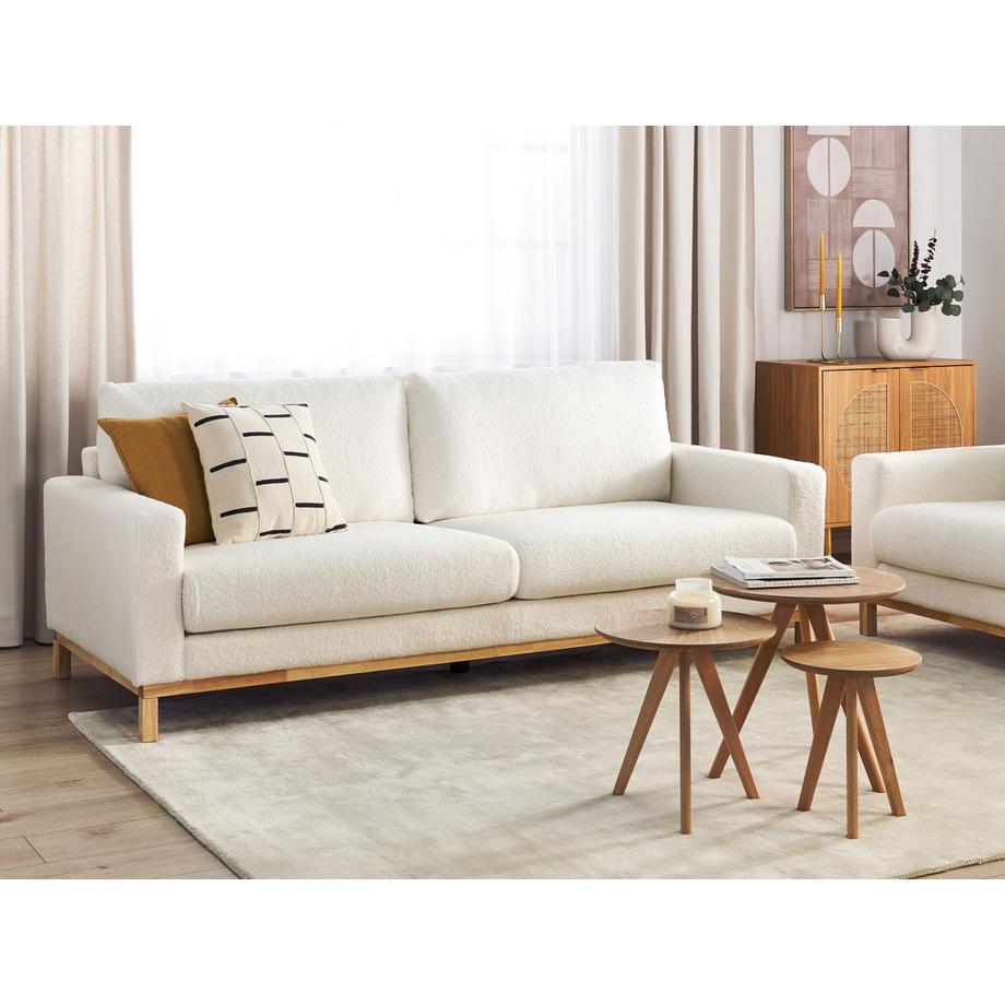 Beliani 3 Sitzer Sofa aus Bouclé Modern SIGGARD  