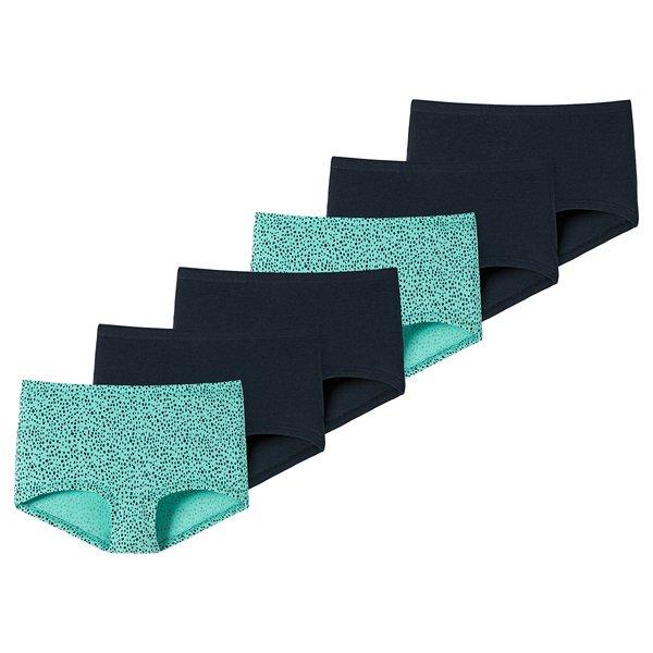 Image of 6er Pack Teens Girls 955 Organic Cotton - Shorts Mädchen Blau 140